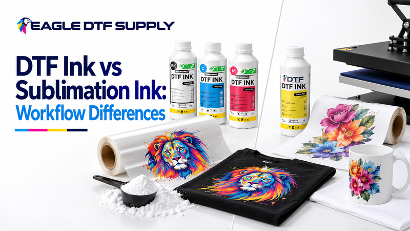 DTF Ink vs Sublimation Ink: Workflow Differences