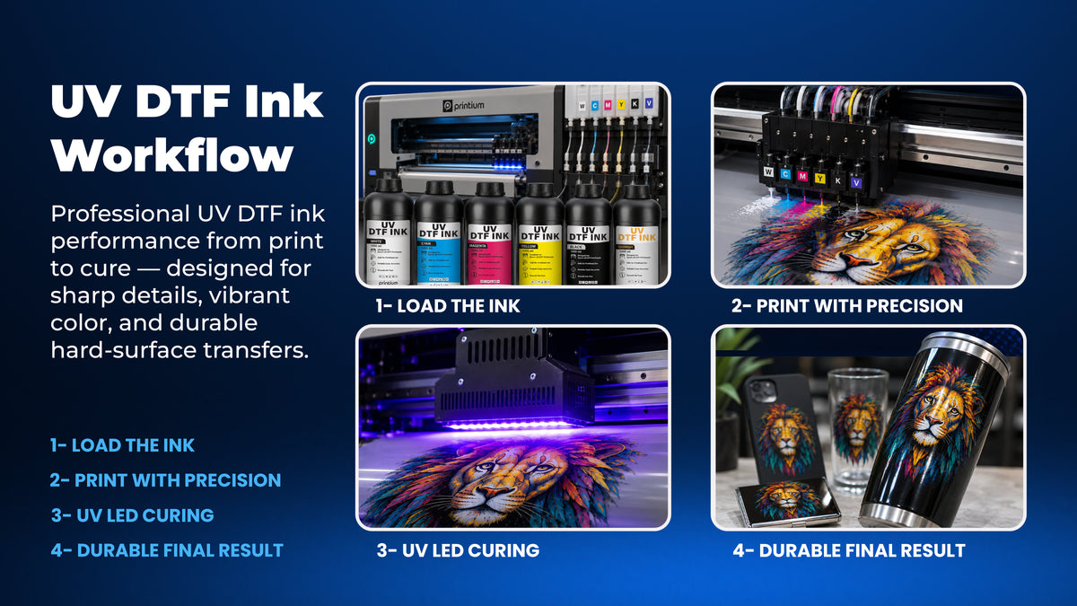 UV DTF Ink - White 1 Liter
