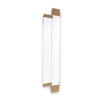 Pre-Assembled Square Shipping Tubes 3" x 3" x 25" for DTF Film & Gang Sheet Rolls – Ready to Use, Just Close the Ends - White Corrugated (Pack of 30)