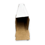 Pre-Assembled Square Shipping Tubes 3" x 3" x 25" for DTF Film & Gang Sheet Rolls – Ready to Use, Just Close the Ends - White Corrugated (Pack of 30)