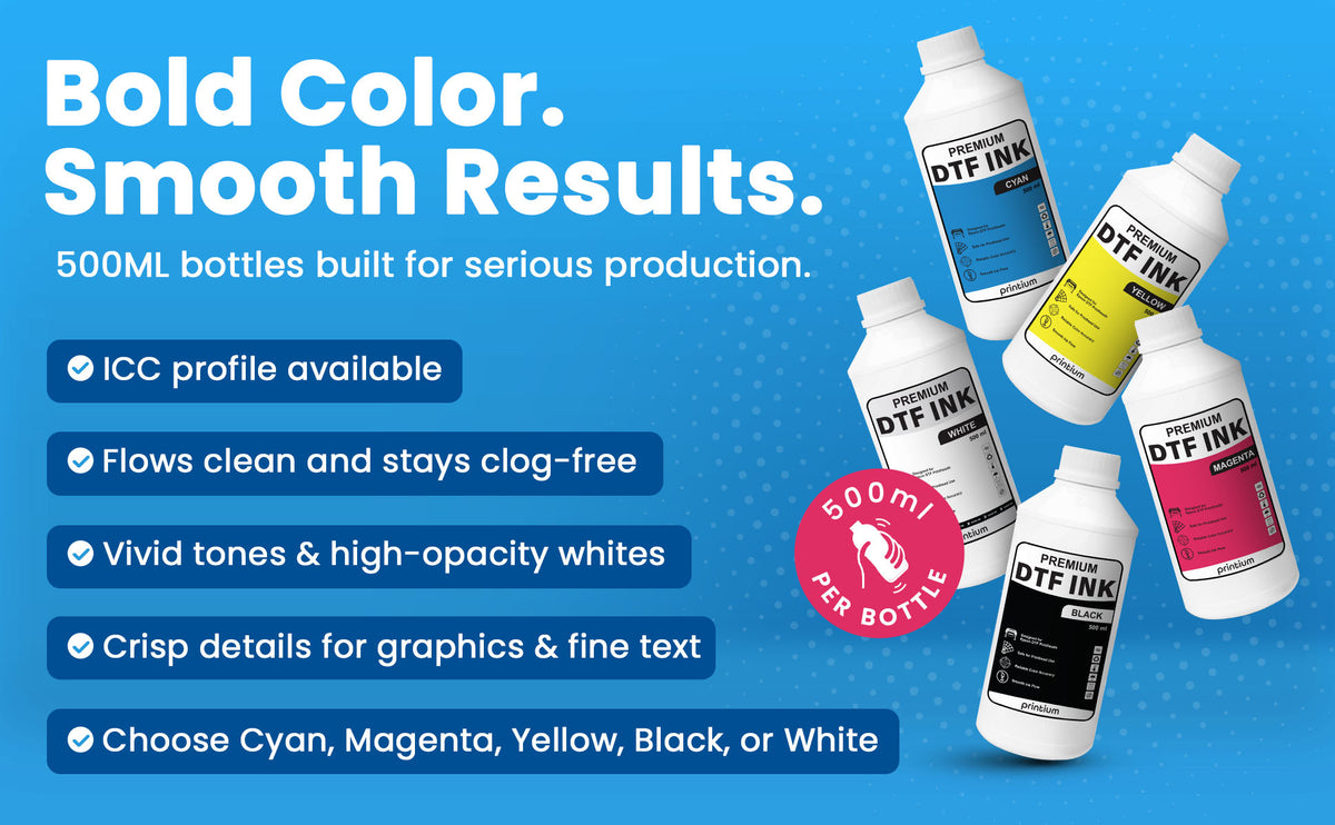 Premium DTF Ink - 500 ml (16.9 fl oz)