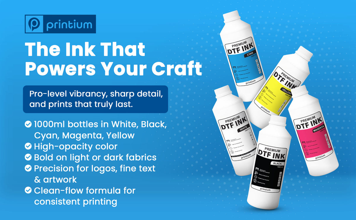 Premium DTF Ink - Cyan 1 Liter