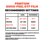 Quick Peel DTF Film - 23.6" x 328'