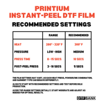 Sample | Premium Instant Peel DTF Film - 23.6" x 66'