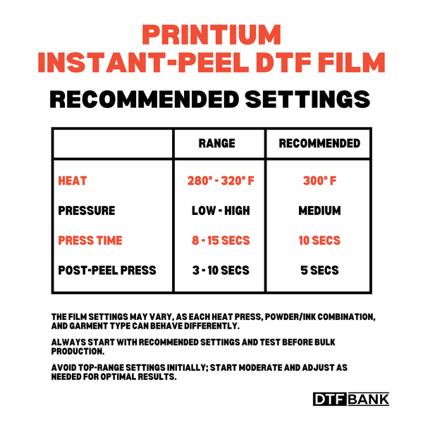 Sample | Premium Instant Peel DTF Film - 23.6" x 66'