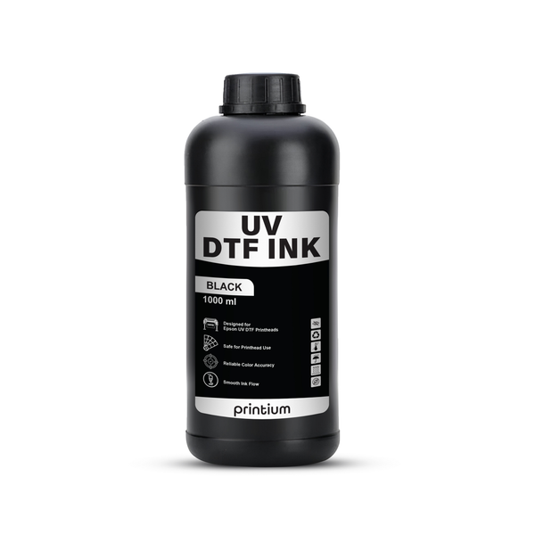 UV DTF Ink - Black 1 Liter